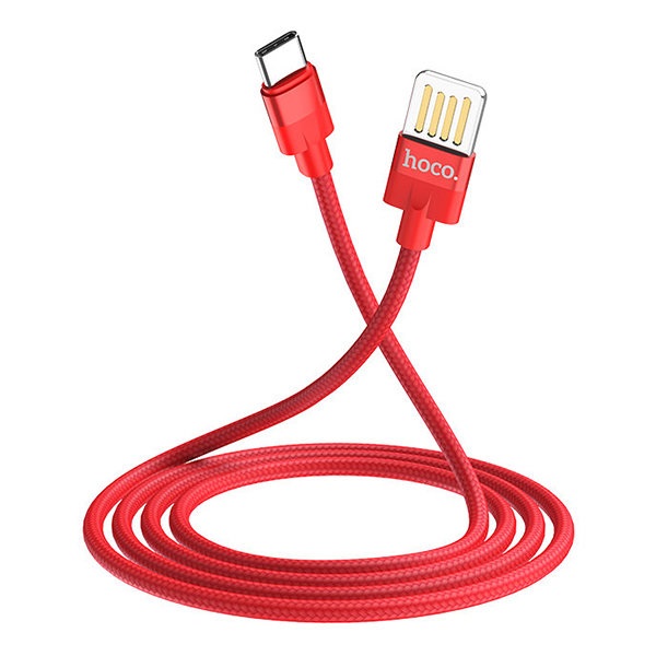 Кабель USB 3A (TYPE C) 1.2м HOCO U55 Красный 