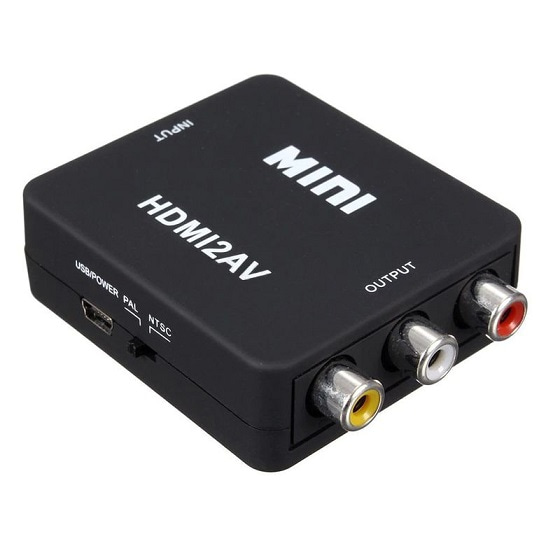 Конвертер HDMI на AV и аудио, HDMI 2 AV для монитора