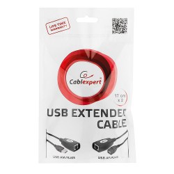 Удлинитель USB 2.0 по витой паре Cablexpert UAE-30M USB AM-AF\/RJ45Fx2