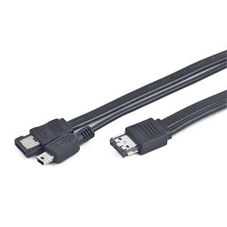 Кабель питания и интерфейсный Y-кабель eSATAp - eSATA\/Mini USB, 1м, пакет