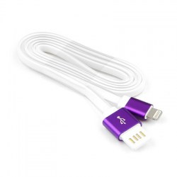Кабель USB 2.0 Cablexpert AM\/Lightning 8P, 1м, мультиразъем USB A, фиолетовый, пакет
