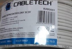 Кабель ТВ коаксиальный 3C-2V медный  КАВ0001 (цена за м.)