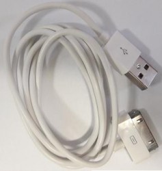 Кабель Mirex USB 2.0 AM - 30pin (M) (iPhone 4, iPod и iPad)1 метр, белый