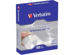 Конверты бумажные  для CD\\DVD дисков Verbatim (50 шт.)