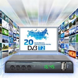 ТВ ресивер DVB-T2\/C Орбита OT-DVB04 (Wi-Fi)