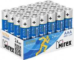 Батарейка Mirex 24xAAA Ultra Alkaline (LR03-B24) цена за 1 бат.