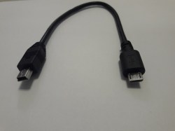Адаптер переходник mini USB - micro USB  0.2м