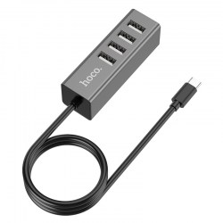 Разветвитель USB (HUB) HOCO HB1 TYPE-C Серый