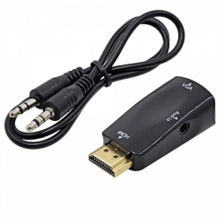 Конвертер переходник HDMI-VGA (HDMI to VGA)+аудио (OT-AVW20)