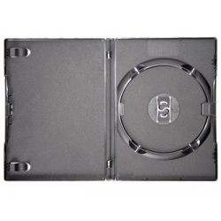 Коробка  DVD 14MM Матовая черная на 1 диск